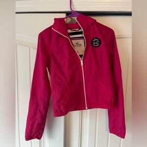 Pink Hollister Rain Jacket
